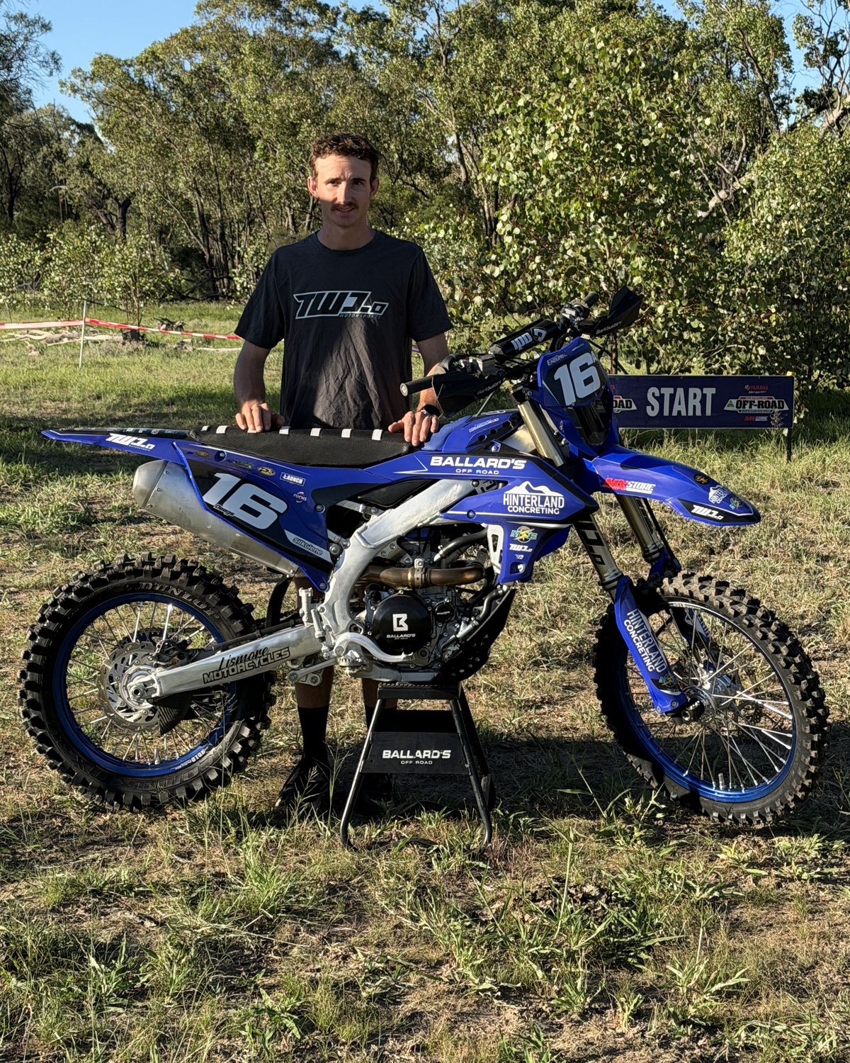 Deegan Graham with his #16 race bike