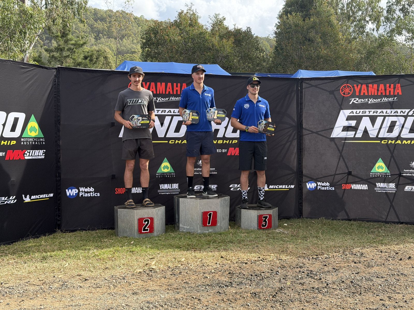 Australian Enduro Championship podium